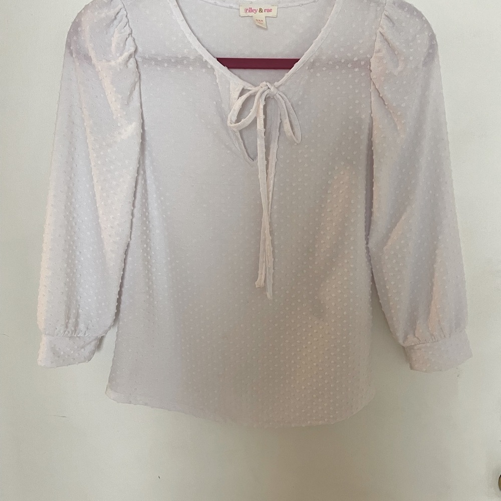 Riley & Rae polka dots top size XXS